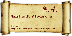 Meinhardt Alexandra névjegykártya